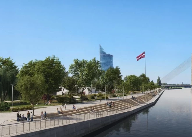  AB dambja metu konkursā uzvarējusi ideja par ainaviskas Latvijas valsts pirmā prezidenta Jāņa Čakstes gatves izveidi gar Daugavu.