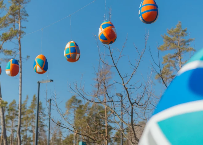  Украшенная к Пасхе Юрмала в 2026 году.