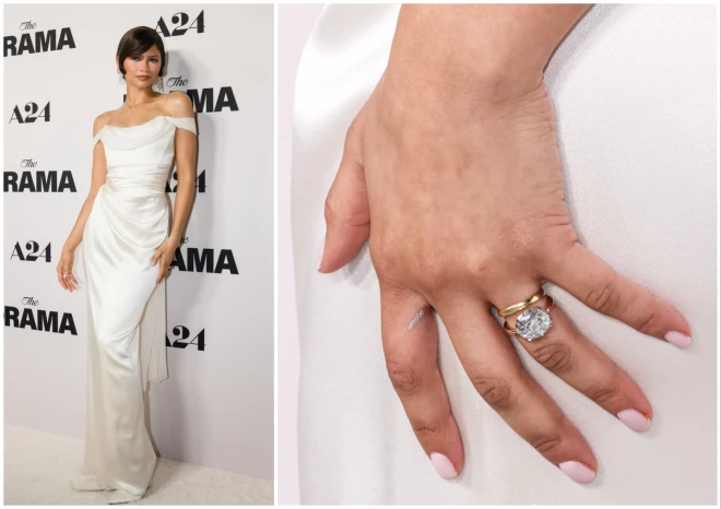 Zendaja filmas “The Drama” pirmizrādes vakarā Losandželosā šā gada 17. martā. Stīpiņa uz zeltneša raisa fanos pārliecību, ka tas ir laulības gredzens.