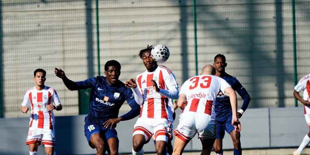 Rezultātu 2:0 "Daugavpils" panāca 53. minūtē.