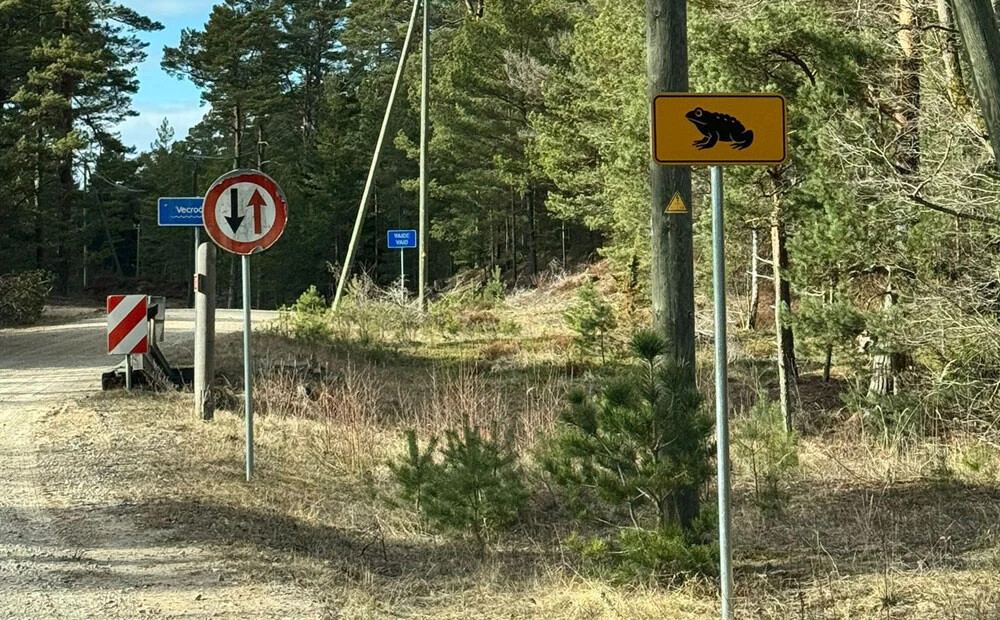 Krupju migrācijas vietās uzstāda pagaidu ceļa zīmes