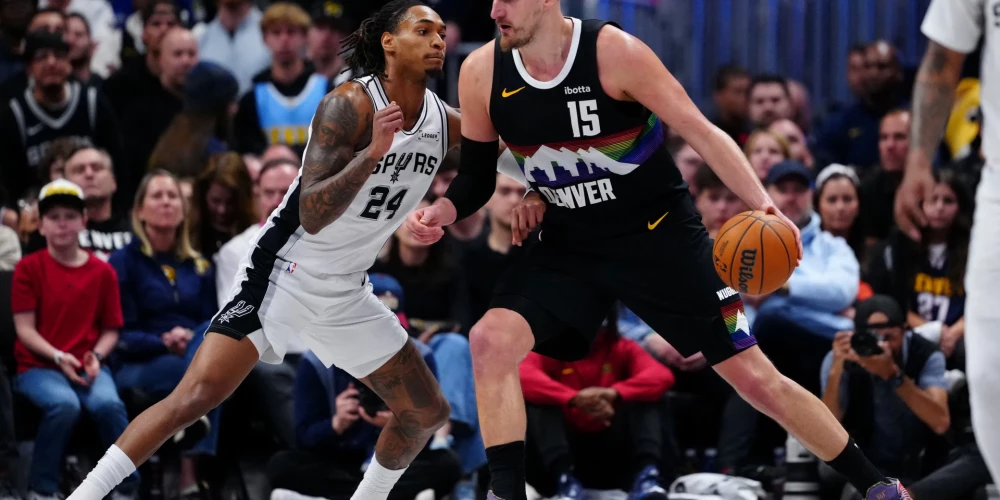 Denverā notikušajā spēlē mājinieki pagarinājumā uzvarēja ar rezultātu 136:134 (36:43, 29:29, 27:24, 32:28, 12:10).