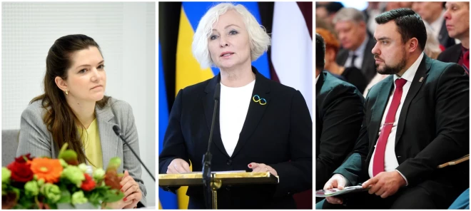 Антонина Ненашева, Дайга Миериня и Янис Грасбергс.