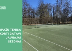 Līdz ar siltāka laika iestāšanos Ropažos atklāj tenisa sezonu