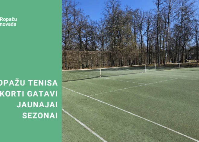 Līdz ar siltāka laika iestāšanos Ropažos atklāj tenisa sezonu