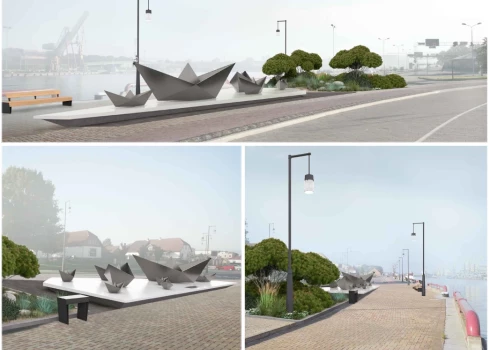 Lielākā kuģa priekšgalā atradīsies simboliska zēna figūra, kas atspoguļo Teodora Spādes bērnības sapņus un ceļu uz izcilību. 