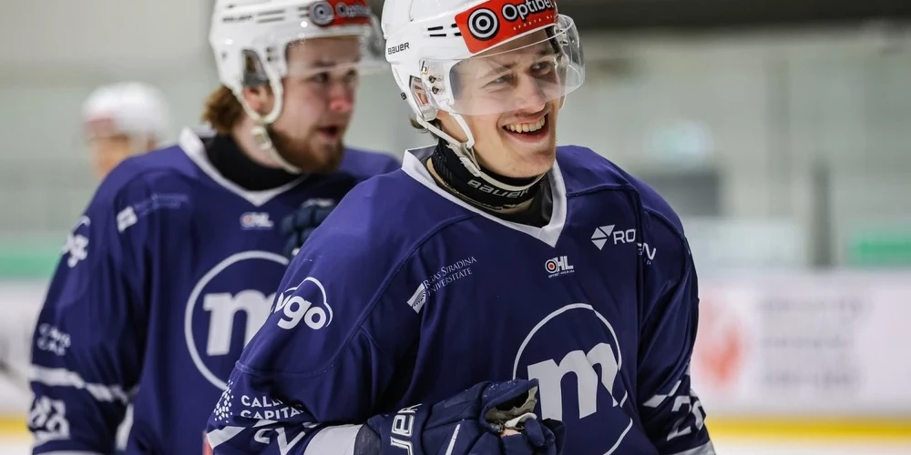 Finālsērijas otrais mačs piektdien vēlreiz norisināsies "Mogo"/RSU laukumā (foto: "HK mogo" / Facebook)