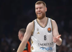 Dāvim Bertānam precīzi metieni izšķirošajos brīžos, "Dubai" ar izcilu vienu ceturtdaļu pieveic Kauņas "Žalgiris"