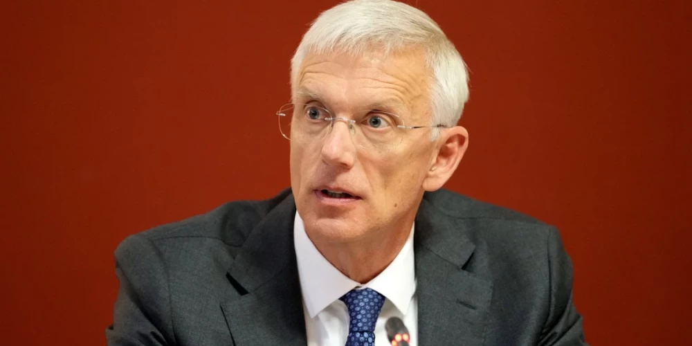 Bijušais Ministru prezidents, tagad starptautiskās stratēģiskās komunikācijas aģentūras "Kreab" vecākais padomnieks ģeopolitikas jautājumos Krišjānis Kariņš.