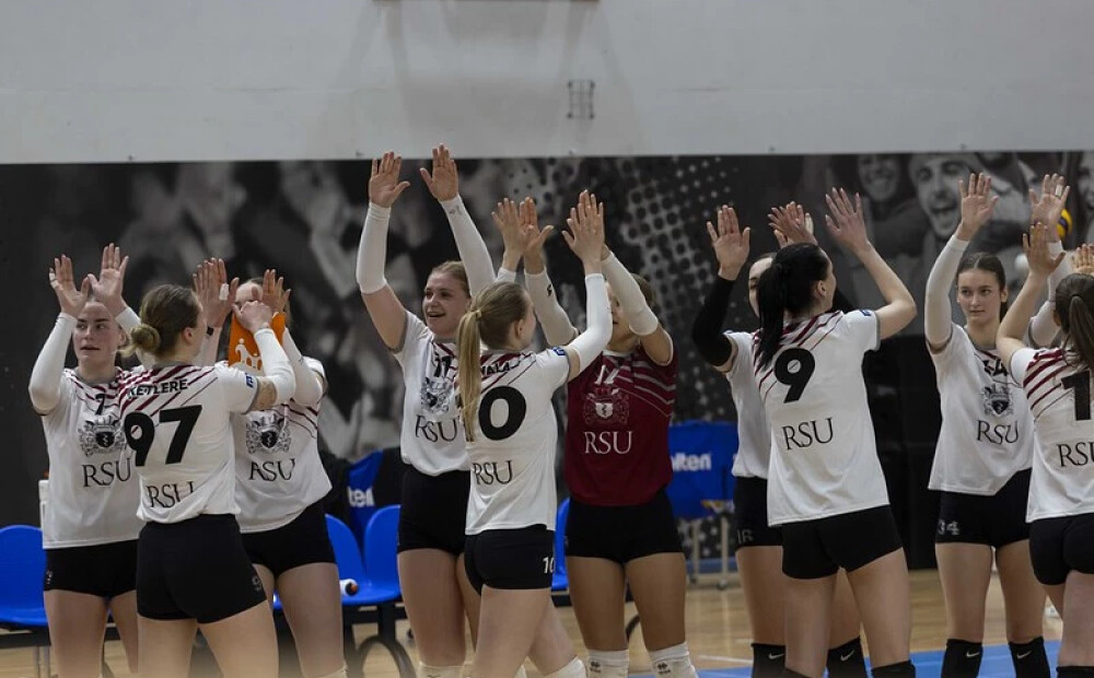 Pirmajā Latvijas čempionāta volejbolā sievietēm finālsērijas mačā uzvar pašreizējā čempione RSU