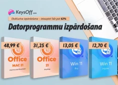Datorprogrammu izpārdošana: „Office 2021 Pro“ atslēga par cenu no 31,25 € un „Windows 11 Pro“ atslēga tikai par 13,05 €!