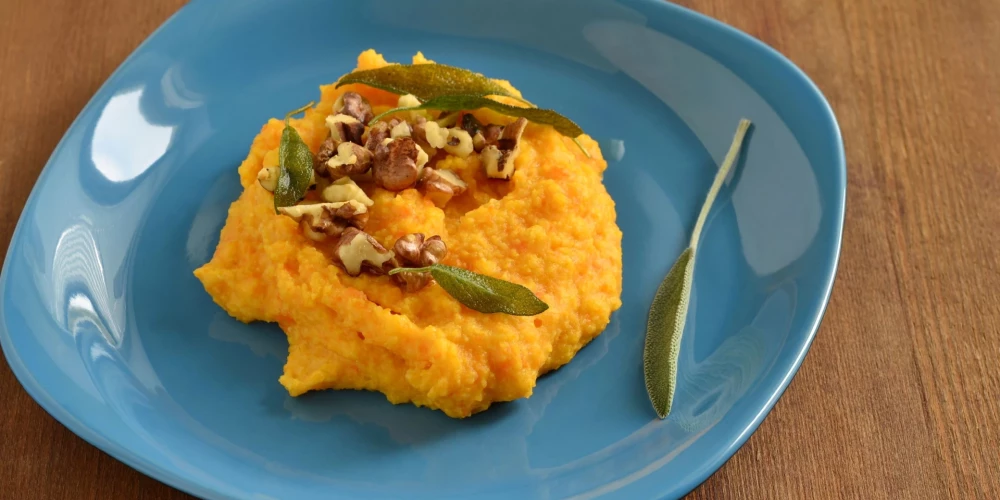 Garda un maiga burkānu polenta.