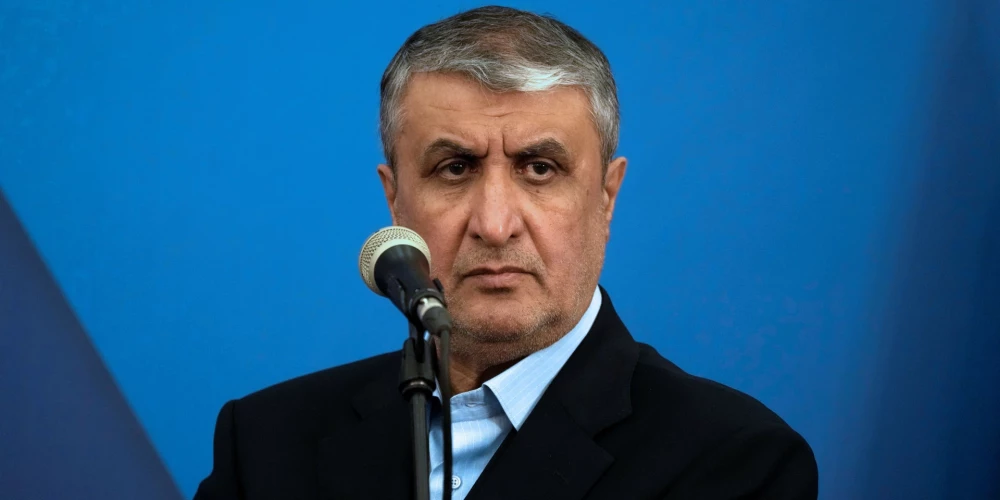 Irānas kodolenerģijas aģentūras vadītājs Mohammads Eslami (foto: Scanpix / AP)