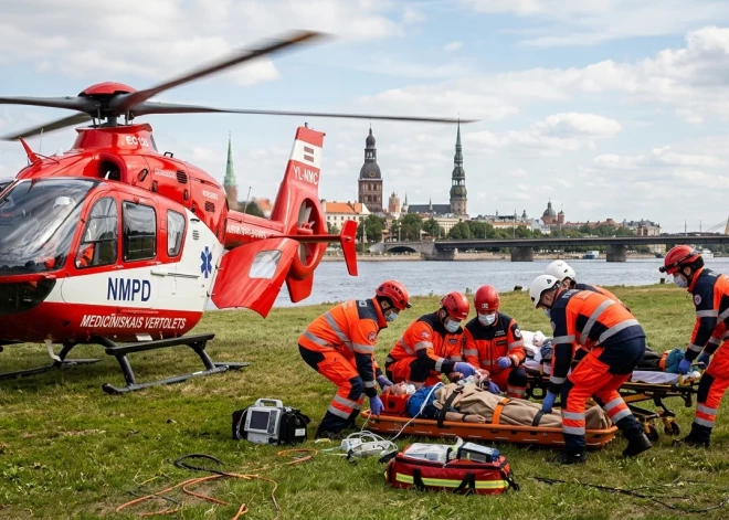 Латвии нужен медицинский вертолет практически каждый день - но денег на него нет