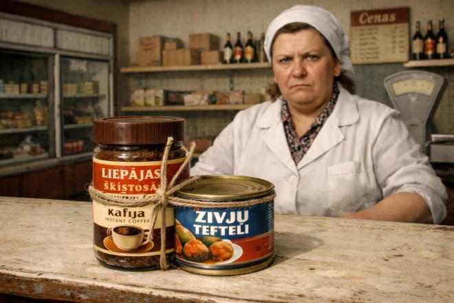 Padomju laikā tika radīti vairāki triki, lai pilsoņiem iemānītu zivju tefteļus, piemēram, tos pārdodot kopā ar deficīto šķīstošo kafiju.