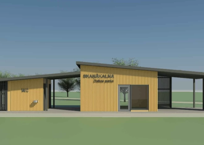 Skaņākalna Dabas parkā top jaunums – tiek būvēts apmeklētāju centrs