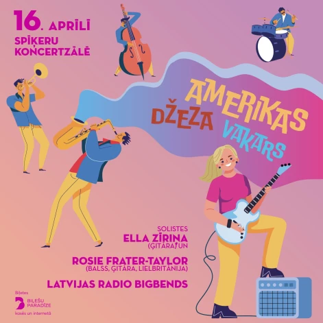 "Amerikas džeza vakara" afiša.