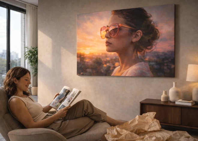 Foto kanvas interjerā – moderns sienas dekors Latvijā