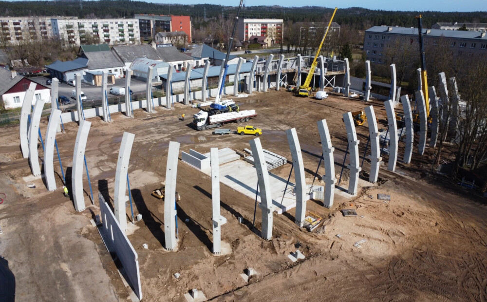 Aktīvi turpinās Tukuma sporta manēžas būvniecība