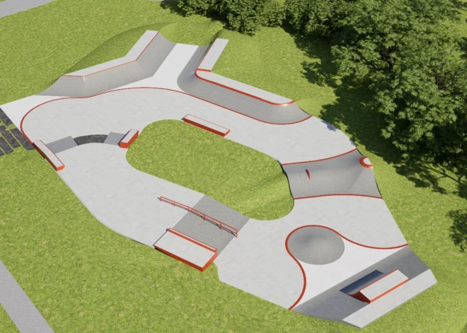 Aizputē izbūvēs modernu betona skeitparku