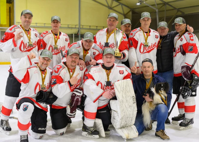 Olaines Sporta centra kauss hokejā veterānu līgas čempionātā uzvar Olaine