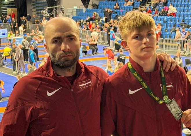 Olaines cīkstonim Dmitrijam Dalibam sudrabs prestižajās "Tallinn Open" brīvās cīņas sacensībās