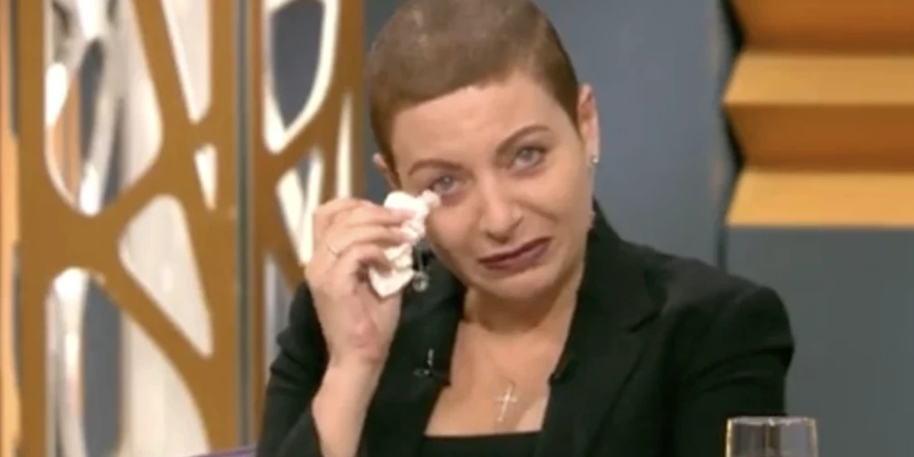 Kremļa propagandiste raud televīzijas ēterā.