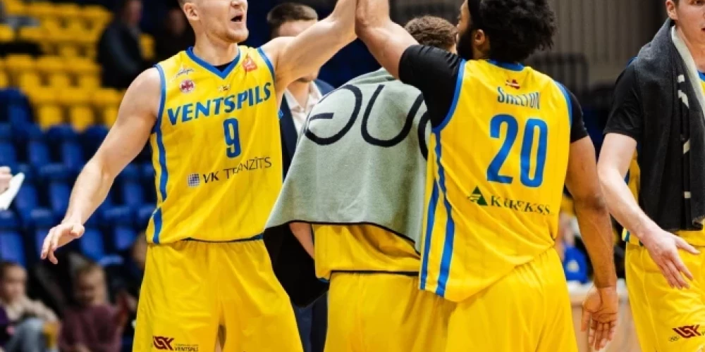 "Ventspils" basketbolisti LBL ceturtdaļfināla pirmajā mačā uzvar "Ogri". 