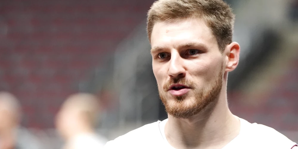 Latvijas basketbolists Artūrs Kurucs. 