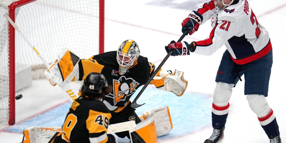 Šilovs ar "Penguins" zaudē "Capitals".