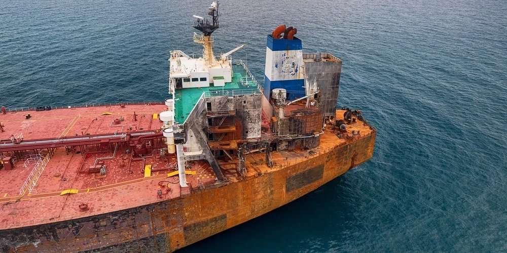 Один из танкеров "теневого флота" РФ.