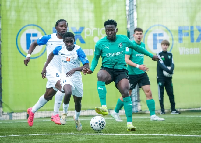 “Daugavpils” futbolisti pārsteidz līdervienību “Audu” un izcīna trešo uzvaru pēc kārtas