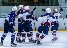 OHL finālsērijā "Zemgale"/LBTU hokejisti pirmo reizi sarūgtina čempioni "Mogo"/RSU