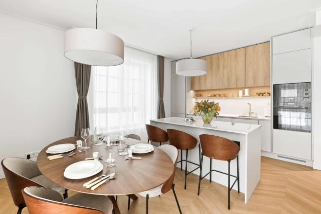 Все квартиры полностью оборудованы.