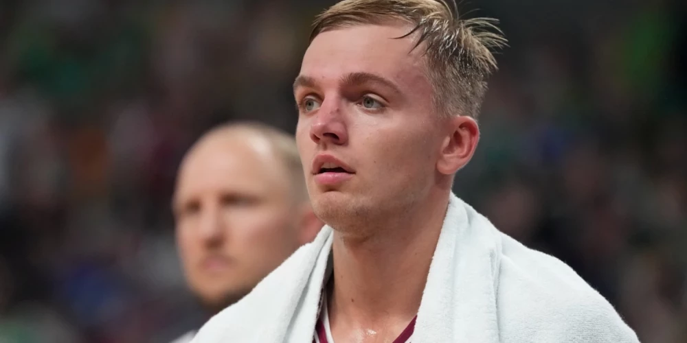 Latvijas basketbolists Artūrs Žagars. 
