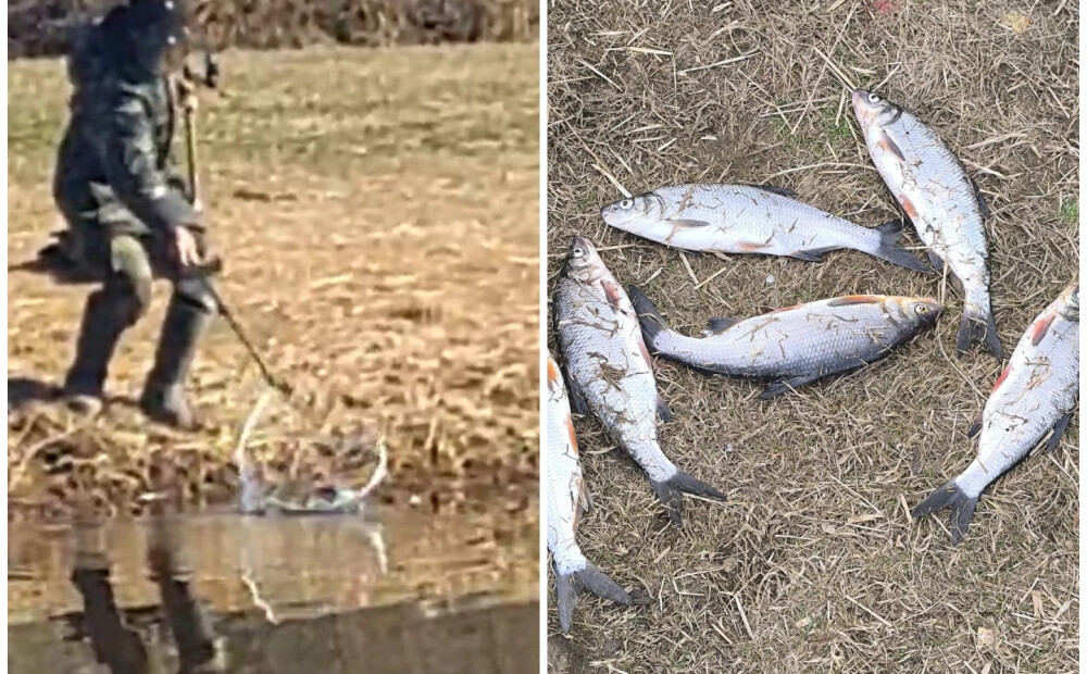 Ādažu pusē pieķerts makšķernieks, kas zvejoja zivis ar aizliegtu paņēmienu. Viņam draud bargs sods