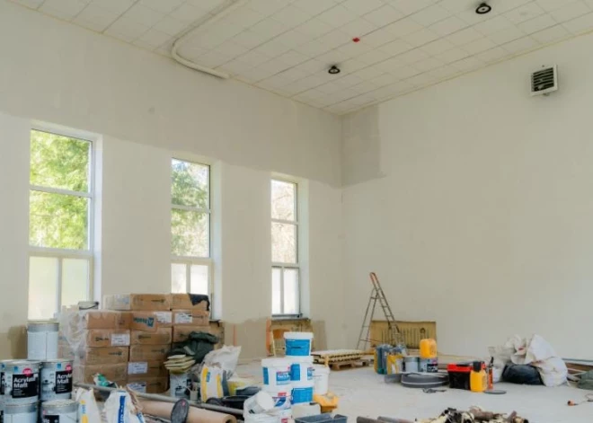 Vērienīgi remontdarbi Daugavpilī:  turpinās Stropu pamatskolas-attīstības centra infrastruktūras un mācību vides modernizācija