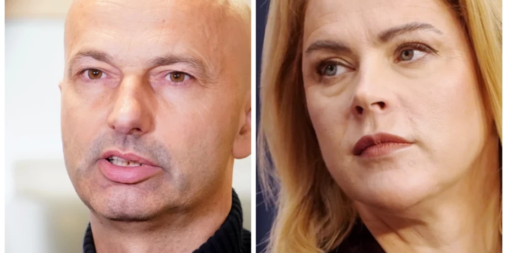 Bijušais Valsts kancelejas direktors Jānis Citskovskis un premjere Evika Siliņa (kolāža: Jauns.lv)