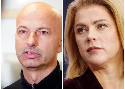 Bijušais Valsts kancelejas direktors Jānis Citskovskis un premjere Evika Siliņa (kolāža: Jauns.lv)