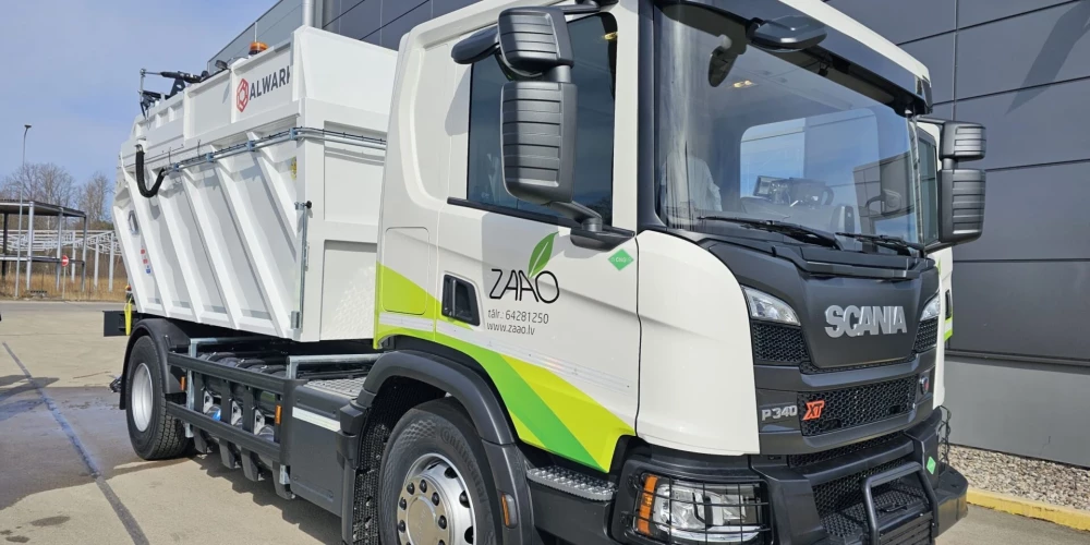 ZAAO iegādājas ar biometānu darbināmas bioloģisko atkritumu savākšanas automašīnas.