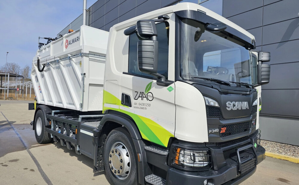ZAAO iegādājas ar biometānu darbināmas bioloģisko atkritumu savākšanas automašīnas