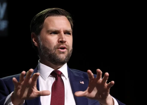 U.S. Vice President JD Vance speaks at This is the Turning Point Tour at the University of Georgia in Athens, Georgia, U.S., April 14, 2026. REUTERS/Alyssa Pointer