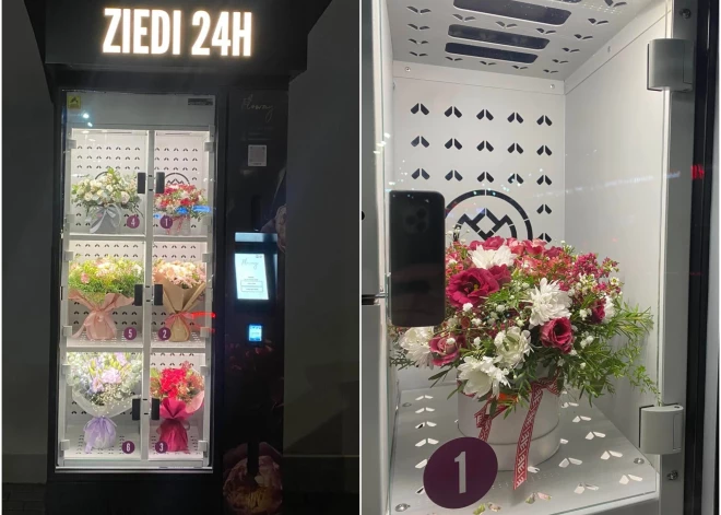 Zagt nav romantiski! Ziedu automātu īpašnieks pastāsta, kas notiek ar tiem, kuri izvēlas pušķus nevis pirkt, bet nozagt