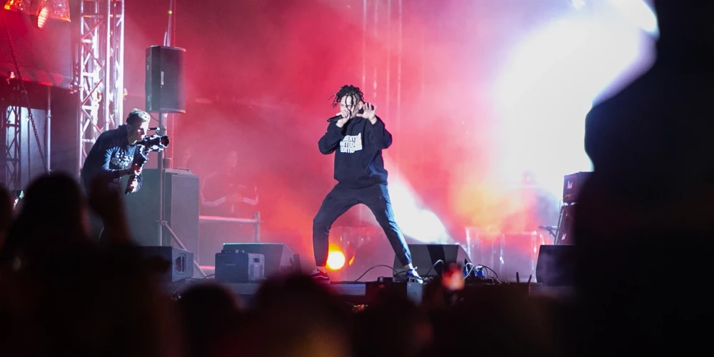 Krievijas repera Ališera Morgenšterna koncerts Latvijā.