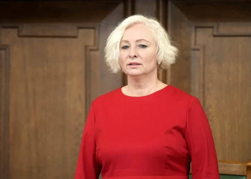 Saeimas priekšsēdētāja Daiga Mieriņa (ZZS). 