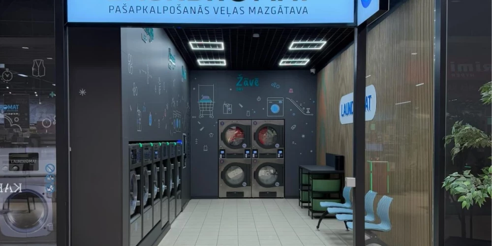 Laundromat в Балтии может похвастаться новейшими технологиями и современными помещениями.