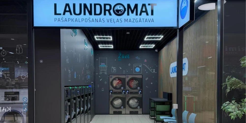 “Laundromat” Baltijā var lepoties ar jaunākajām tehnoloģijām un mūsdienīgām telpām.