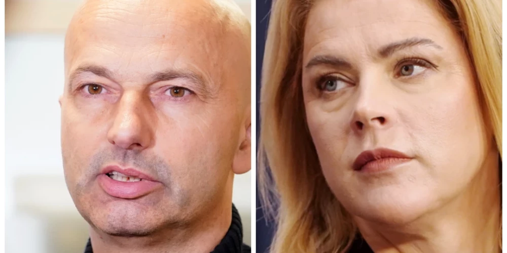 Bijušais Valsts kancelejas direktors Jānis Citskovskis un Ministru prezidente Evika Siliņa (kolāža: jauns.lv)