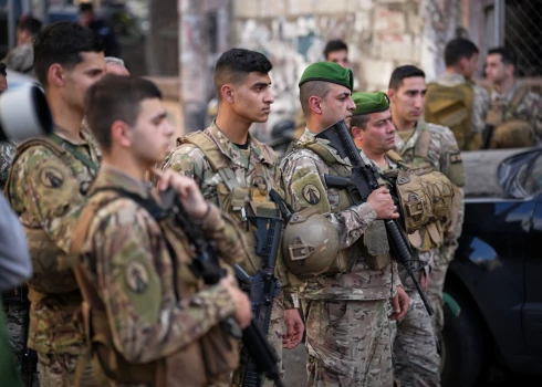 Libānas armijas karavīri.