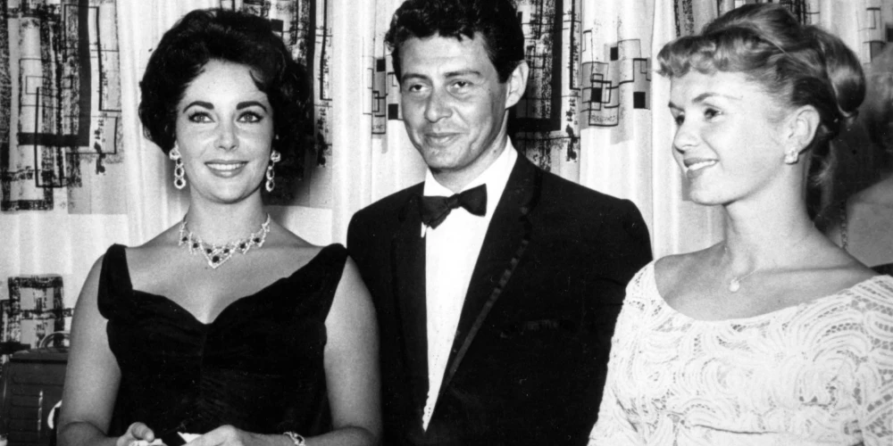 Elizabete Teilore, Edijs Fišers un Debija Reinoldsa.